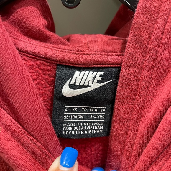 Nike Kids' Red Hoodie - Picture 4 of 5